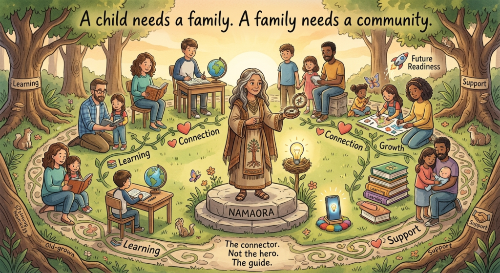 A circle of families
